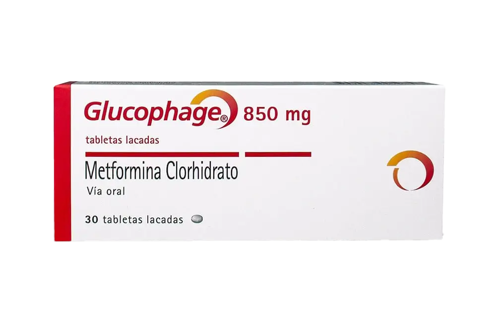 glucophage 850 mg 30 tabletas