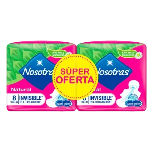 toallas nosotras nat invisi 8 und pg1 ll2