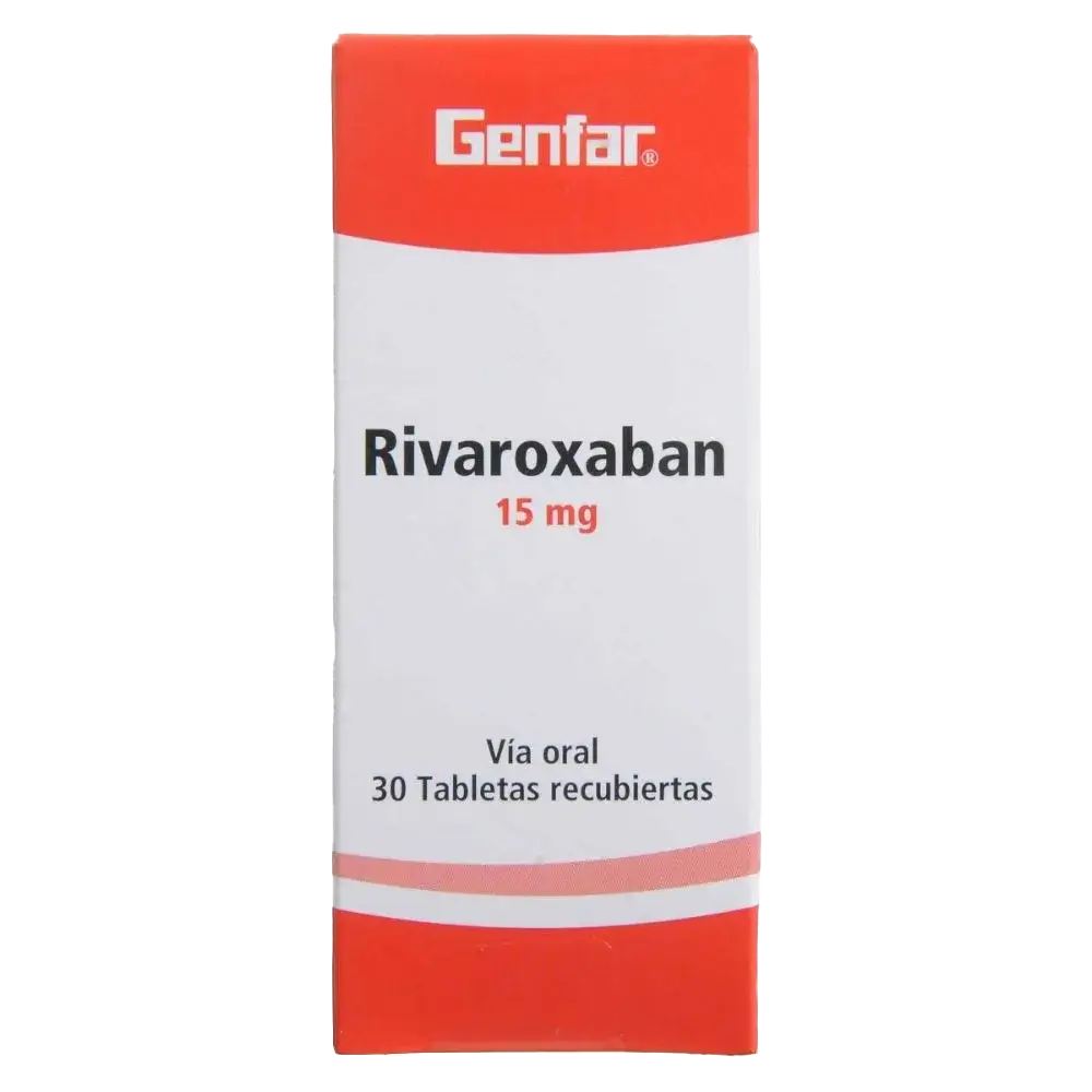 rivaroxaban 15 mg 30 tabletas gf