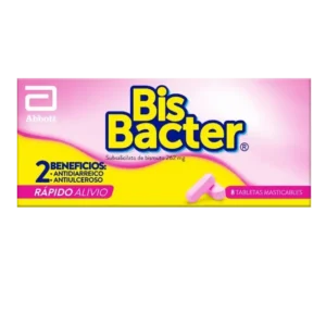 bisbacter 262 mg 8 tabletas