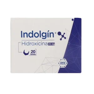 indolgin 25 mg 20 tabletas