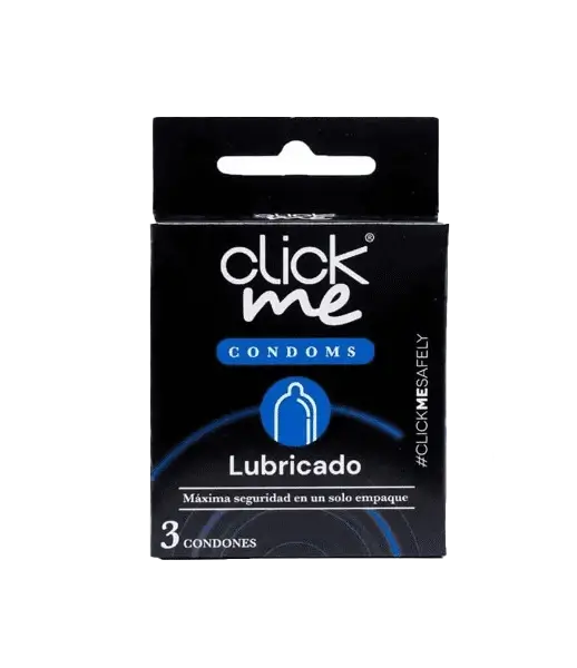 condon clickme lubricado 3 unid