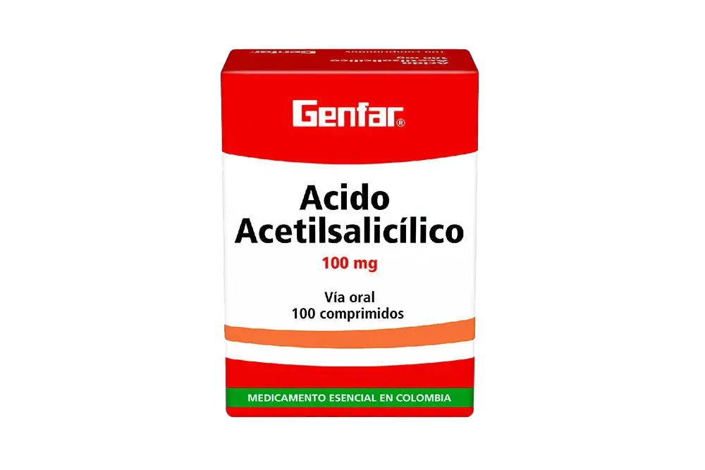 acido acetilsal 100 mg 100 tabletas gf