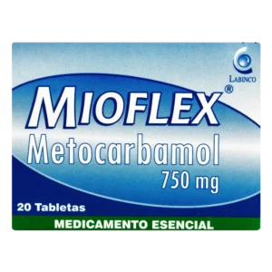 mioflex 750 mg 20 tabletas