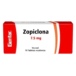 zopiclona 7.5 mg 10 tabletas gf