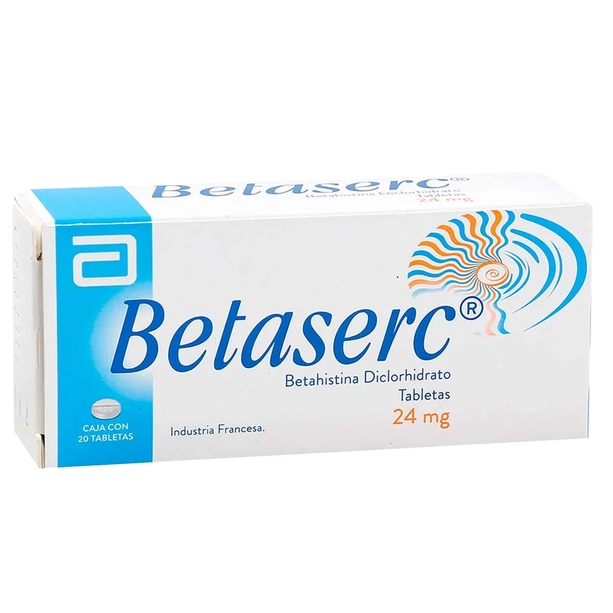 betaserc 24 mg 20 tabletas