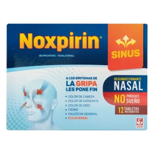 noxpirin sinus 12 tabletas