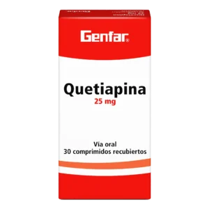 quetiapina 25 mg 30 tabletas gf (r)