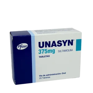 unasyn 375 mg 20 tabletas