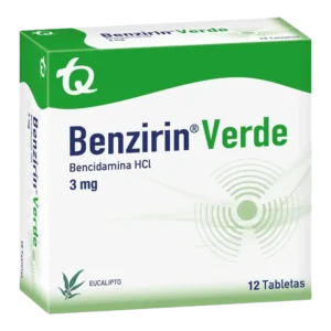benzirin verde eucalipto 12 tabletas