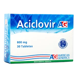 aciclovir 800 mg 30 tabletas ag