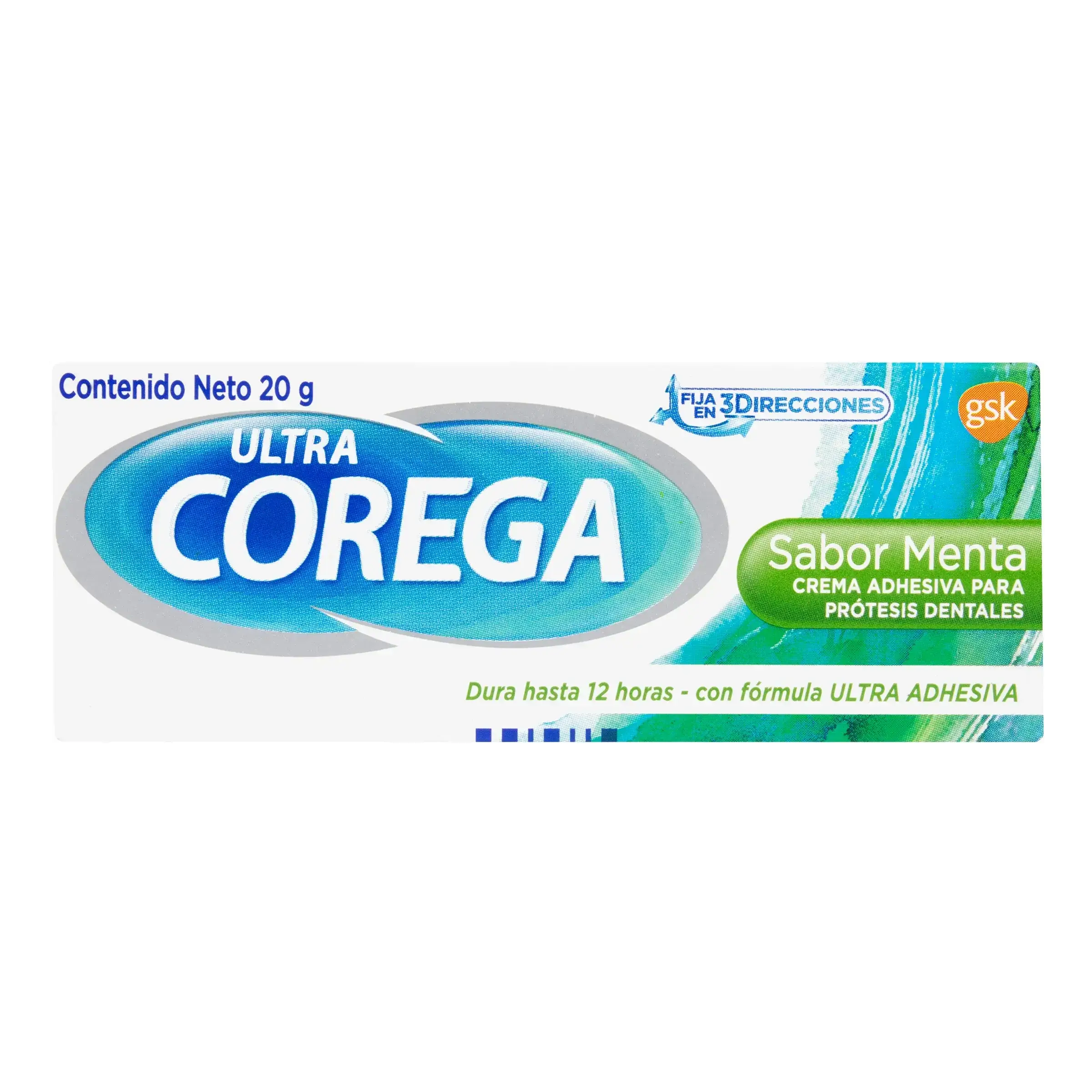 crema corega 3d.ultra menta 20 gr