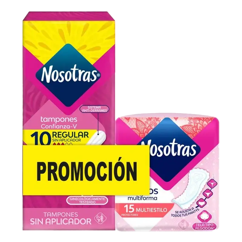 tampon nosotras dig.sup.10+protector m.15 uds