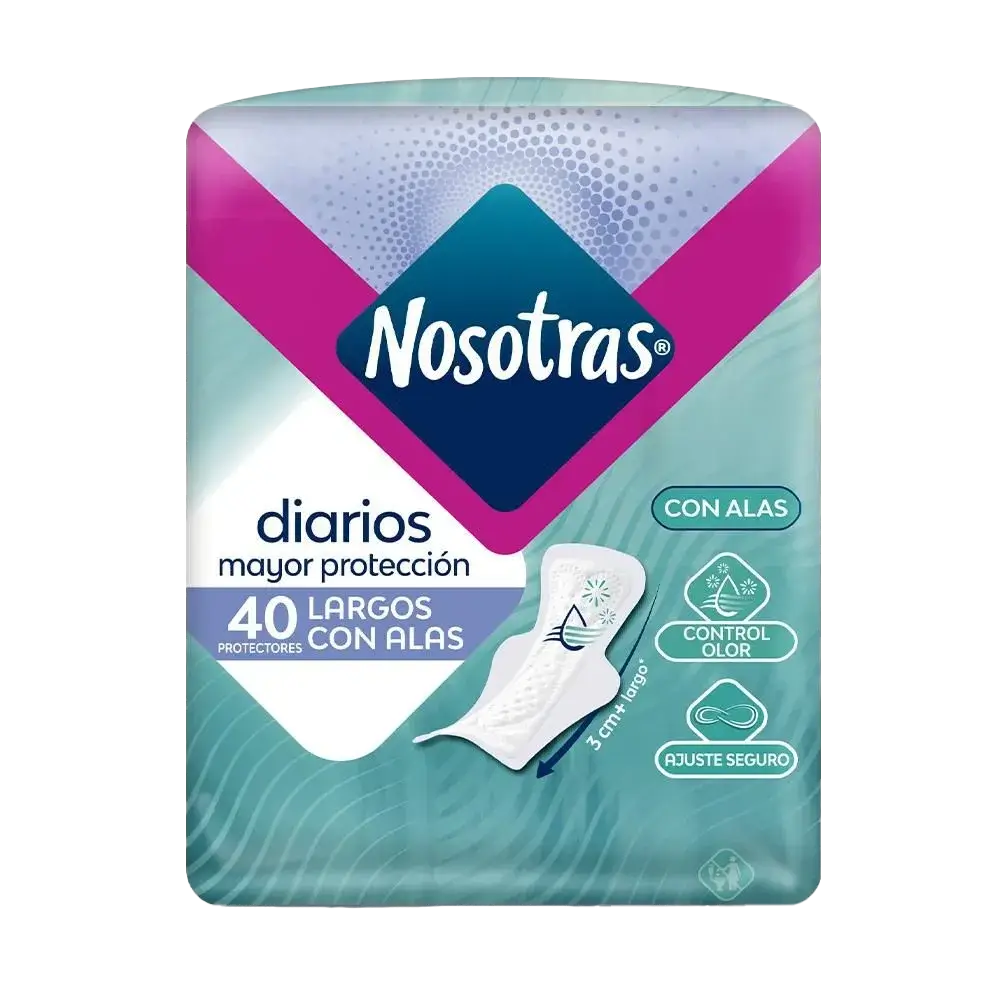 protector nosotras diarios largos 40 und