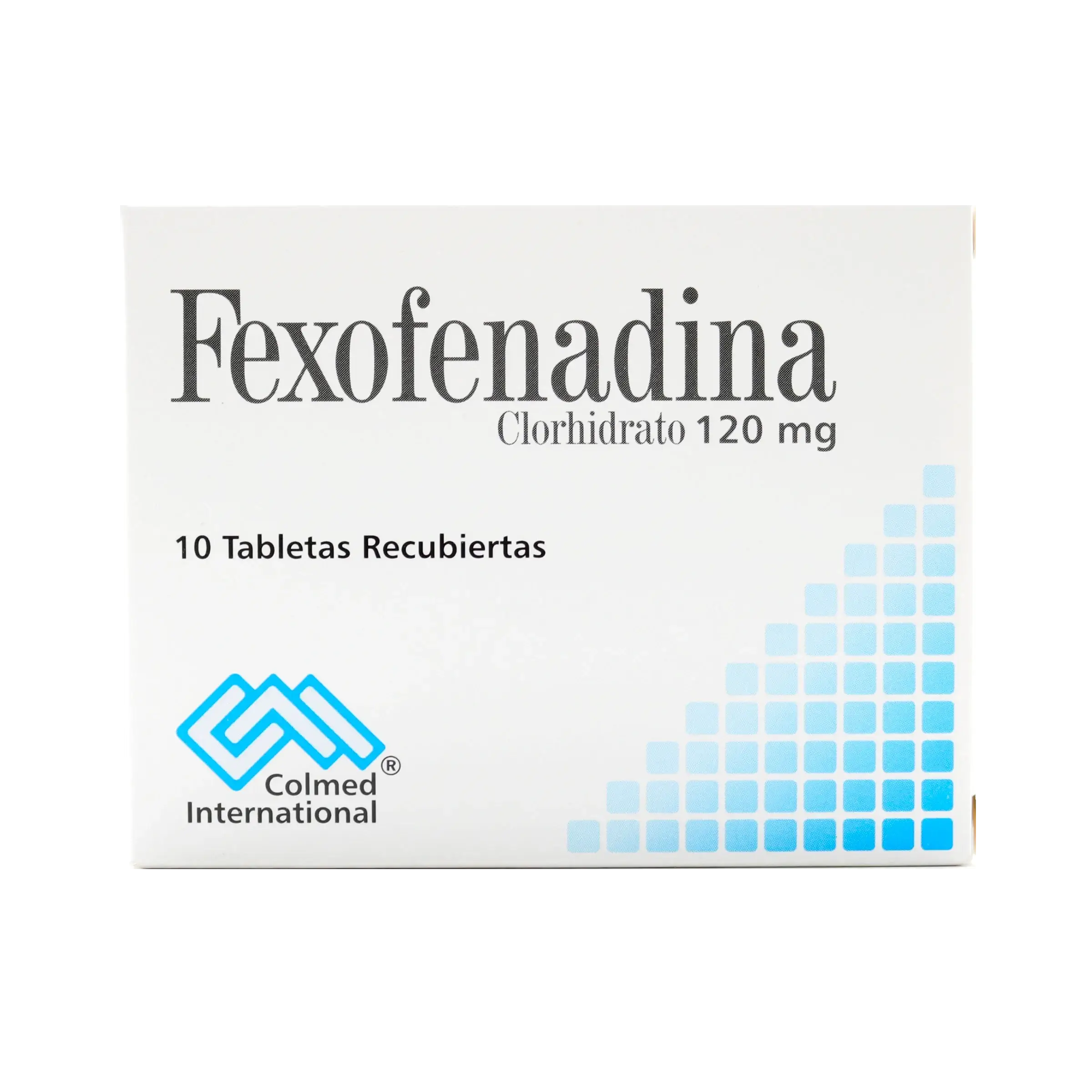 fexofenadina 120 mg 10 tabletas pc