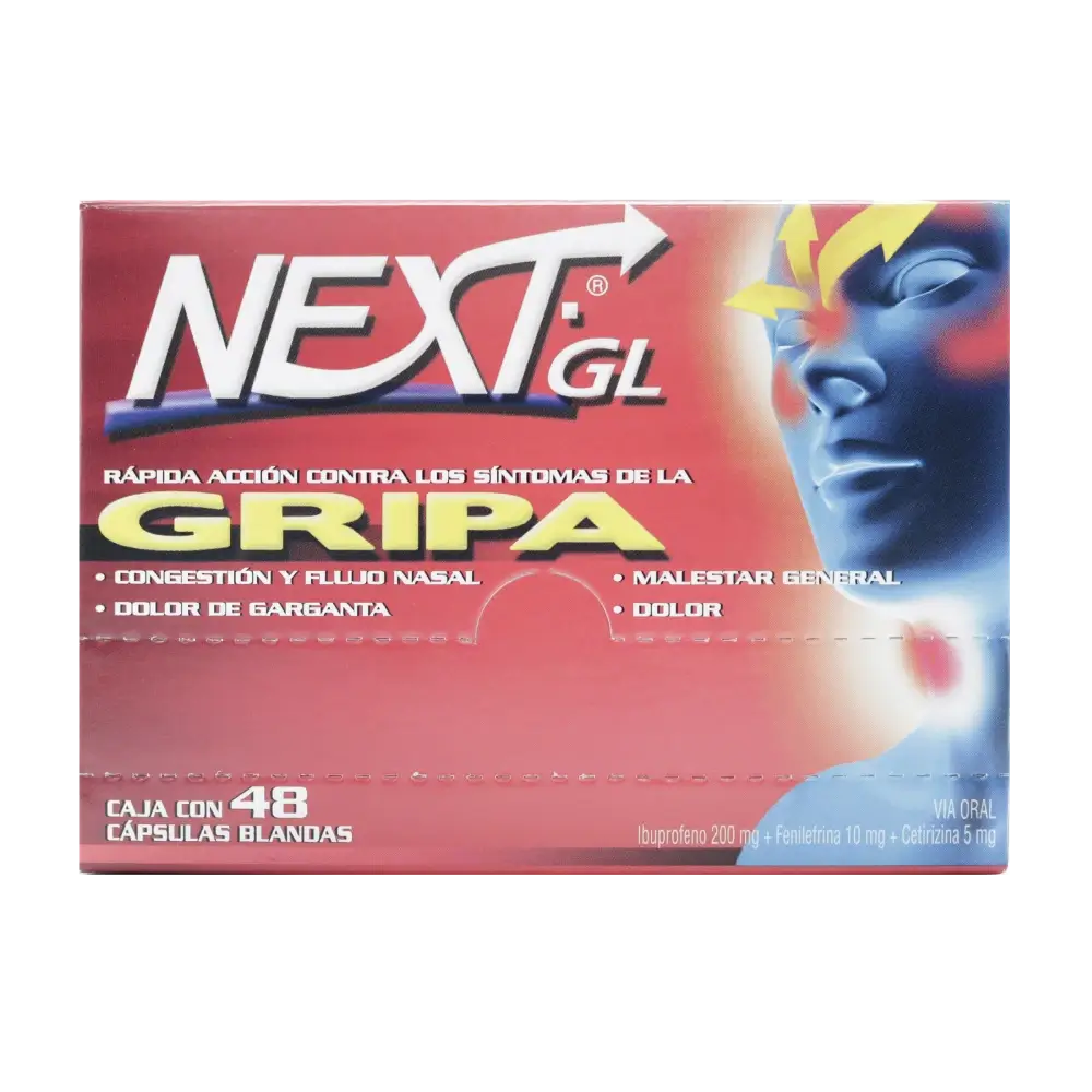 next gel gripa 48 capsulas blandas