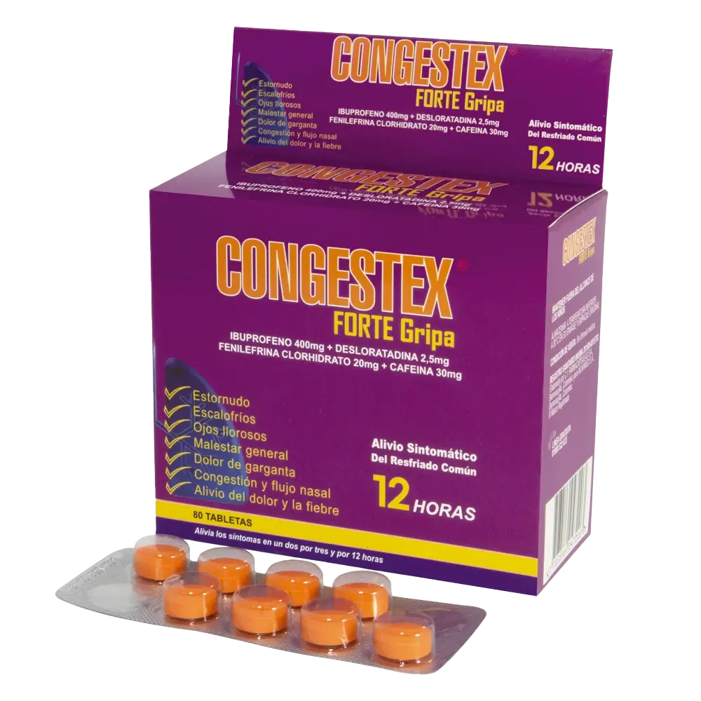 congestex forte 80 tabletas
