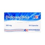 dicloxacilina 500 mg 50 capsulas ag