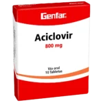 aciclovir 800 mg 10 tabletas gf