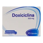doxiciclina 100 mg 10 capsulas coa