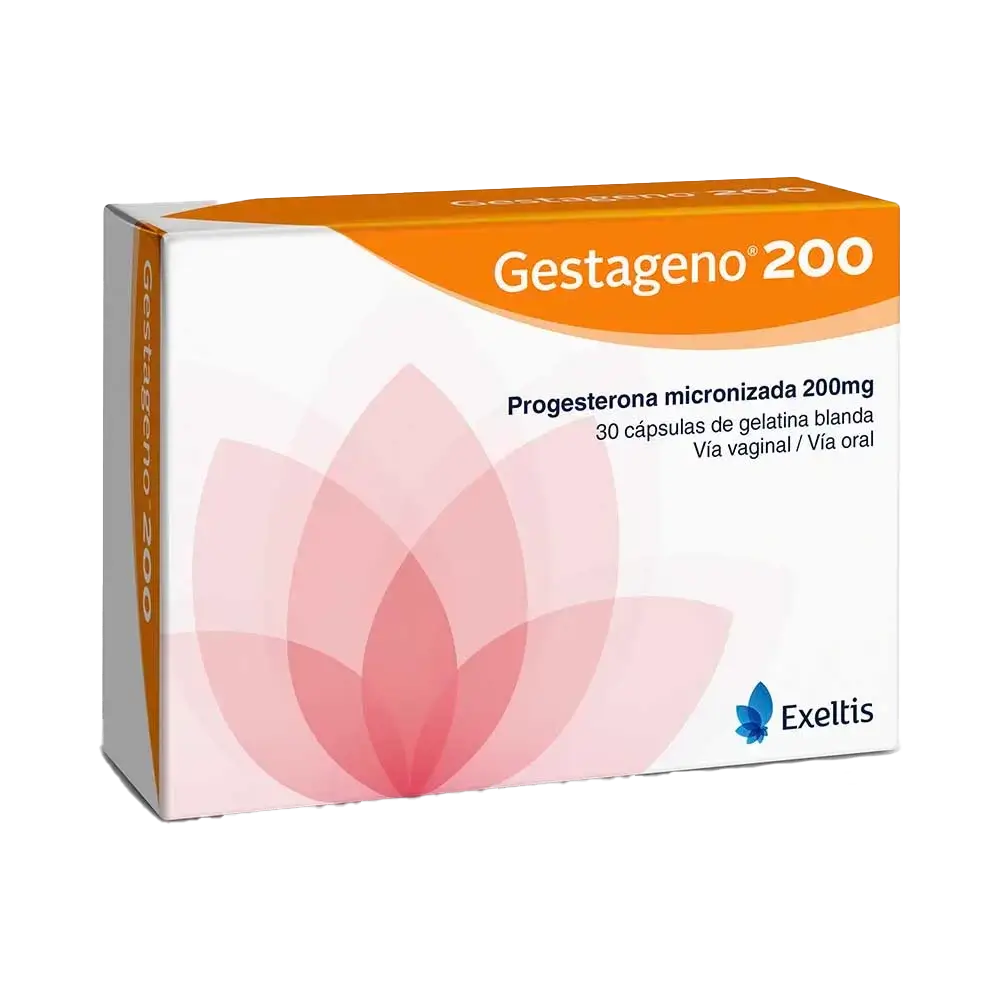 gestageno 200 mg 30 capsulas - Imagen 1