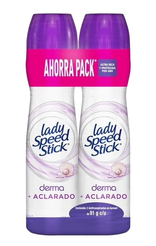 desodorante lady speed aeros derm/aclara 150 gr 2 un - Imagen 1