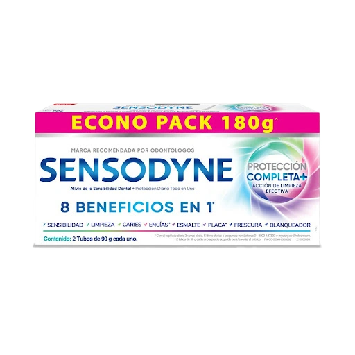 crema dent sensodyne 8 en 1 prot/completa 180 gr - Imagen 1