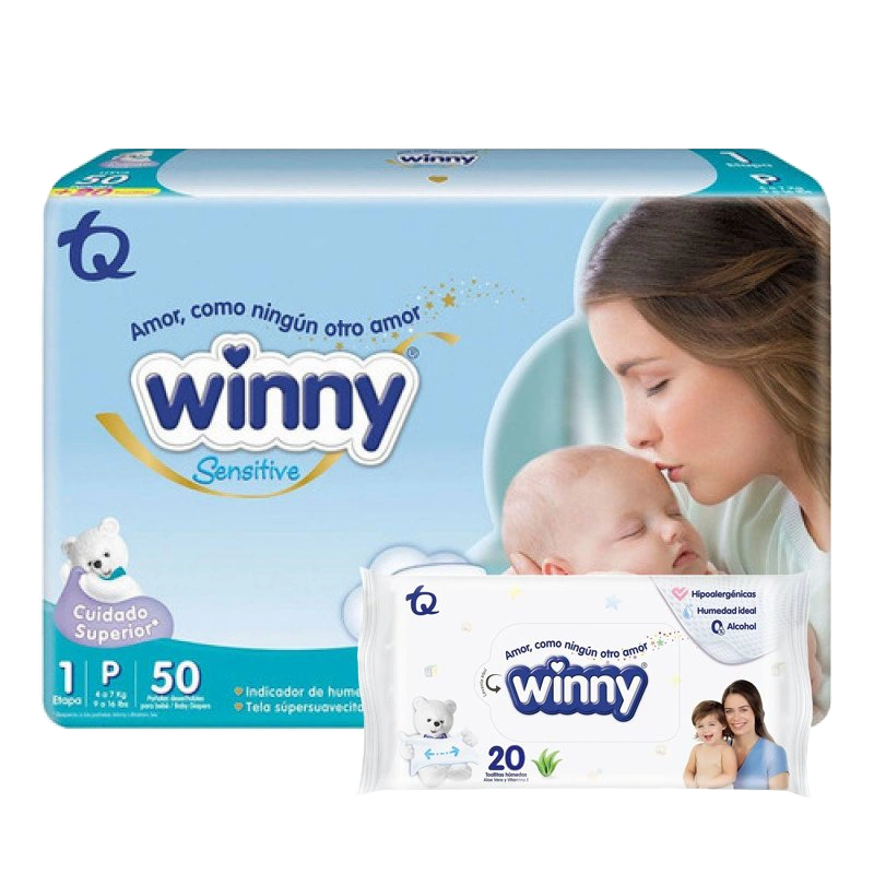 pañal winny ult gold et.1 50 und + toh.hum 20 und - Imagen 1
