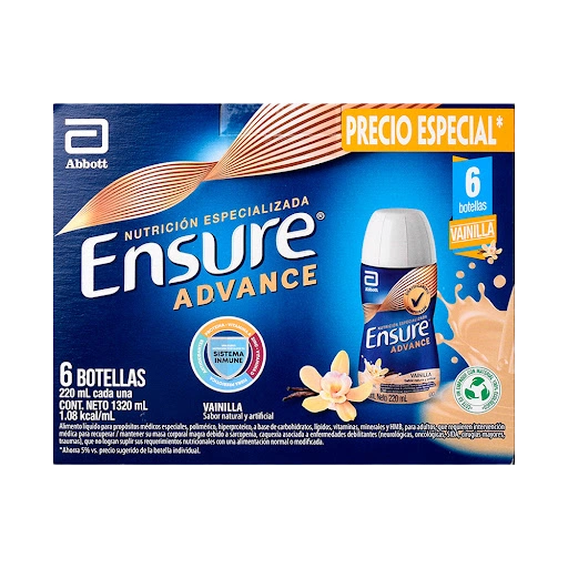 ensure advance liq rpb vainilla 220 ml 6 und - Imagen 1