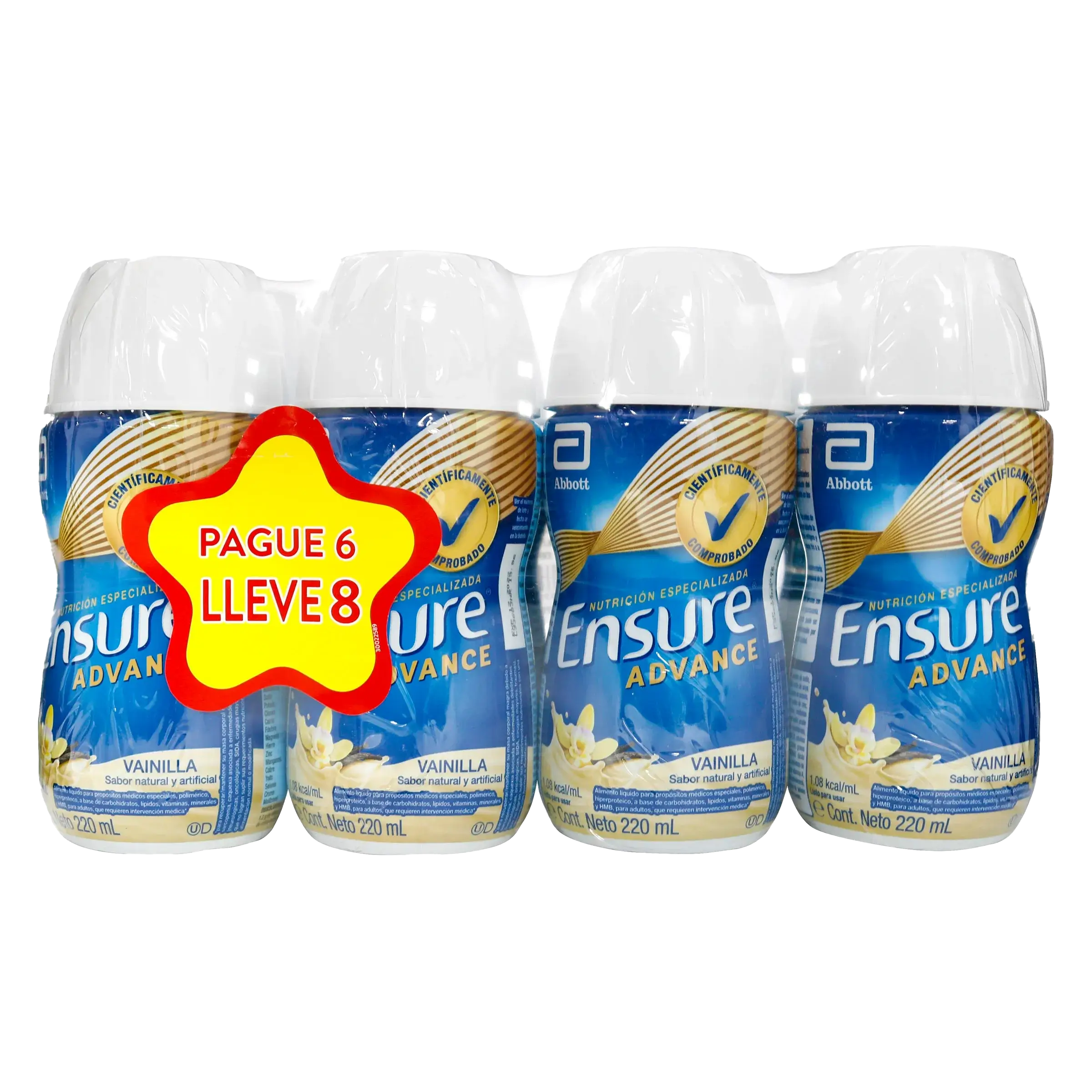 ensure advance liq rpb vainilla 220 ml 8 und - Imagen 1