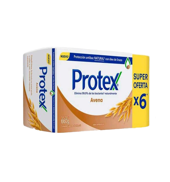 14847_JAB.PROTEX_AVENA_110_GR_6_UNDDESC_.webp jabon protex avena 110 gr 6 und(desc) - Imagen 1