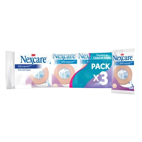 17355_ESPAR.MICROPORE_PIEL_24X3_PACK_3_UND_.webp esparadrapomicropore piel 24x3 pack 3 und - Imagen 1