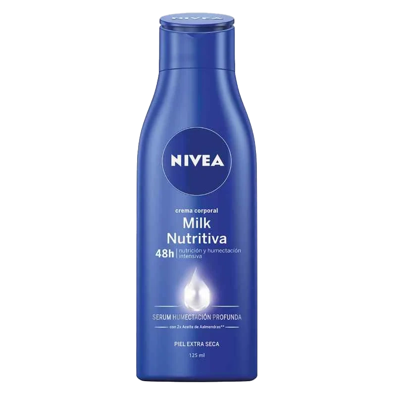 18978_CRE.NIVEA_B_MILK_P_EXT_ALMEND_125_ML_.webp crema nivea b/milk p/ext/almend 125 ml - Imagen 1