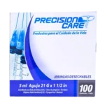 jeringa precision 5 ml 3p 21x1.1/2 100 und