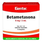 betametasona 8mg/2ml 10 ampollas gf