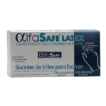 guante examen alfa latex t.l 100 und