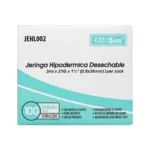 jeringa 3 ml 3p 21x1.1/2 alfa safe 100 und