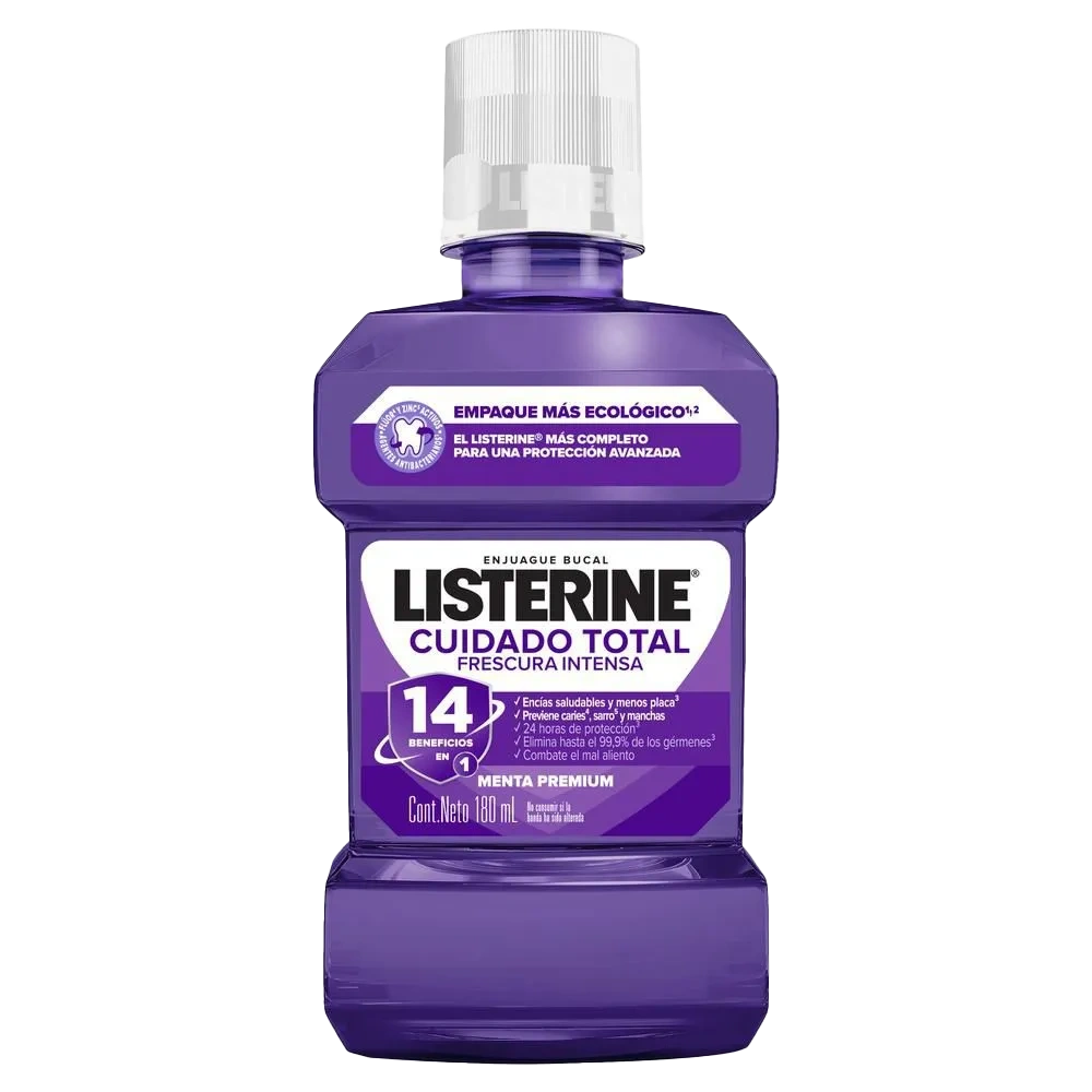 listerine cuidado total 180 ml - Imagen 1