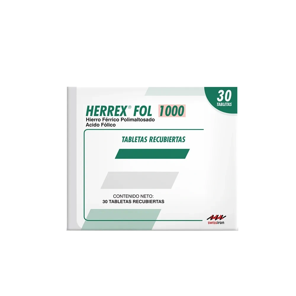 33135_HERREX_FOL_1000_MG_30_TABLETAS_.webp herrex fol 1000 mg 30 tabletas - Imagen 1