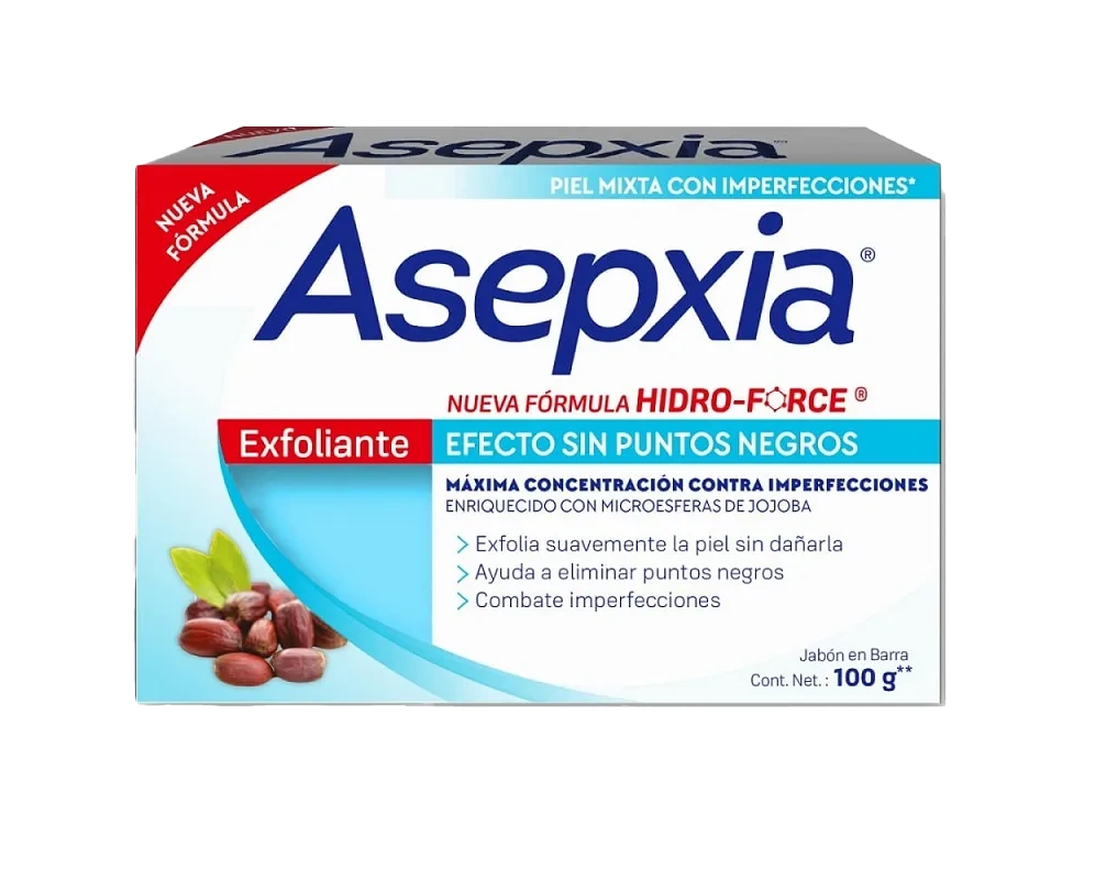 jabon asepxia exfoliante 100 gr