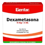dexametasona 8mg/2ml 10 ampollas gf