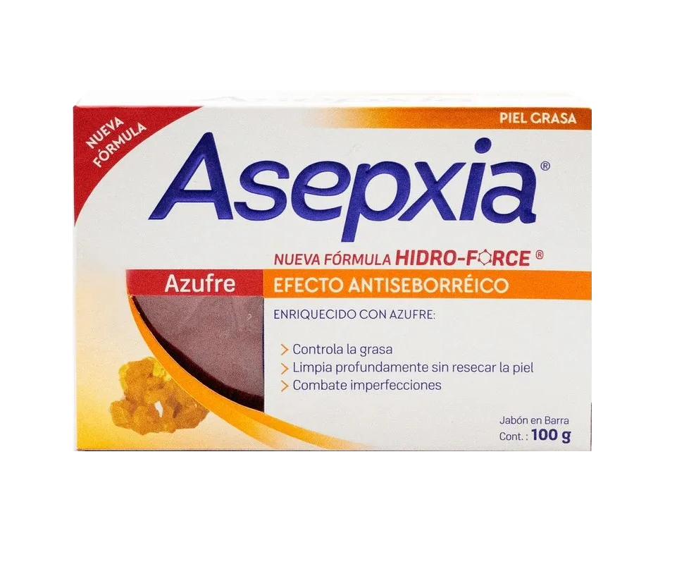 jabon asepxia azufre 100 gr