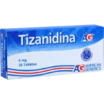 tizanidina 4 mg 20 tabletas ag