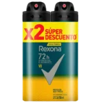 desodorante rexona sp.men v8 90gr 2 un sup.of