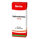 espironolactona 100 mg 20 tabletas w