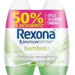 desodorante rexona rol. bamboo 50 ml 2 und p.e