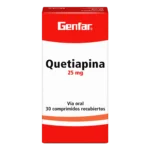 quetiapina 25 mg 30 tabletas gf (r)