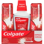 crema dent colgate luminous 75ml 2 un+enjuague250 ml