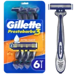 maquina gillette prestobarba 3 ext/suav 6 unid