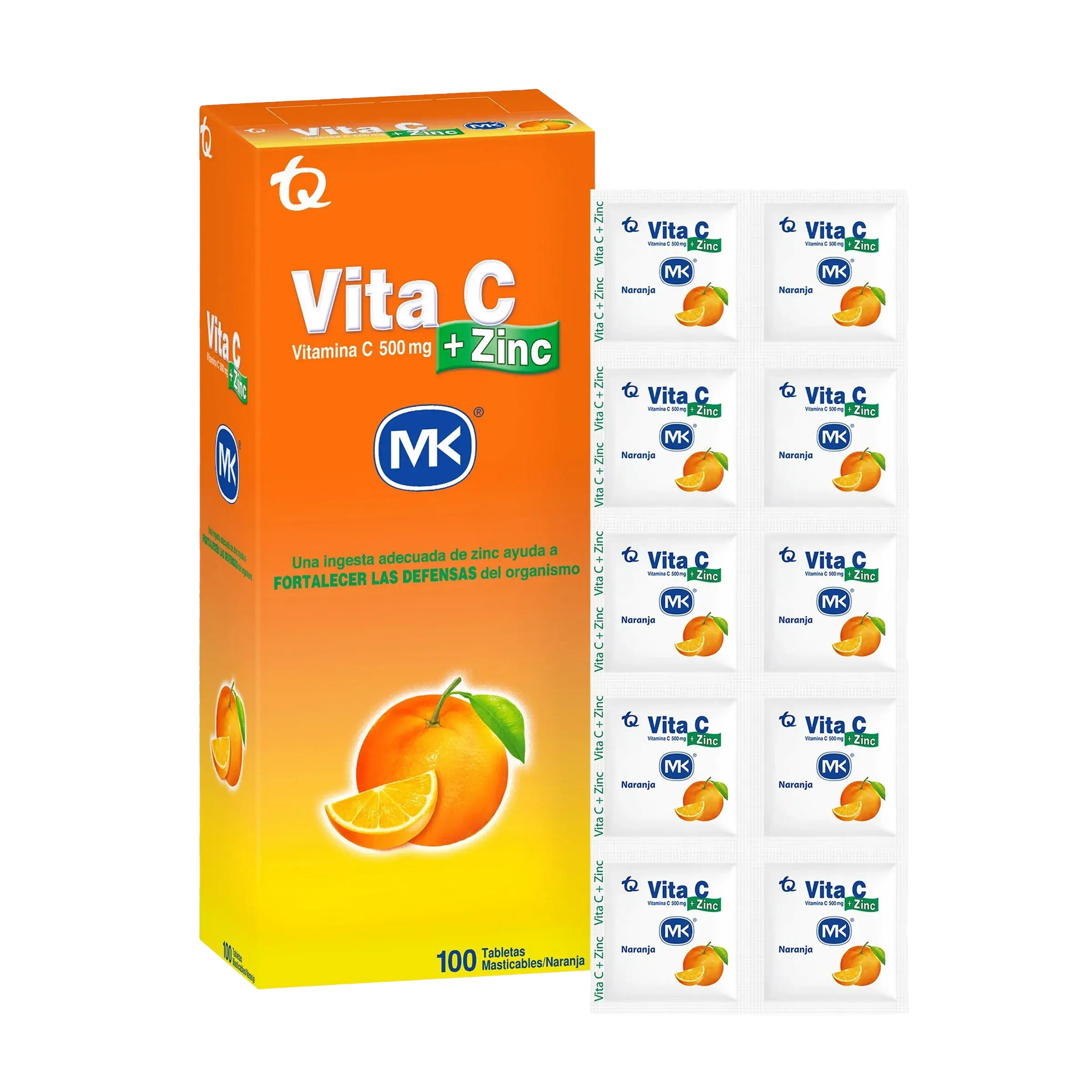 43466_VITA_C_500_MGZINC_NARANJA_100_TAB_.webp vita c 500 mg+zinc naranja 100 tab - Imagen 1